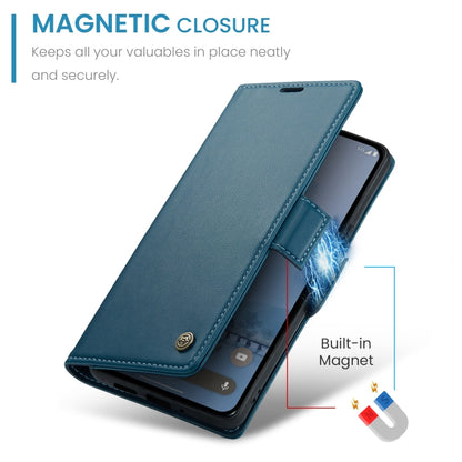 For Google Pixel 9 Pro XL CaseMe 023 Butterfly Buckle Litchi Texture RFID Anti-theft Leather Phone Case(Blue) - Google Cases by CaseMe | Online Shopping UK | buy2fix