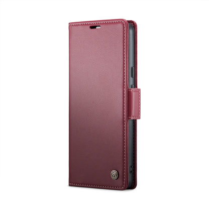 For Google Pixel 9 / 9 Pro CaseMe 023 Butterfly Buckle Litchi Texture RFID Anti-theft Leather Phone Case(Wine Red) - Google Cases by CaseMe | Online Shopping UK | buy2fix