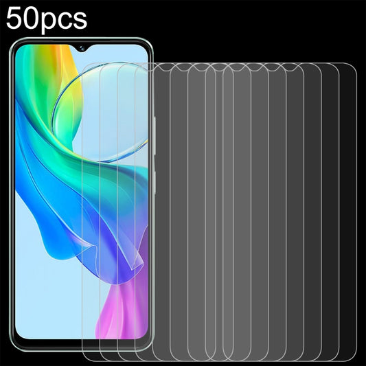 For vivo Y18e / Y18 / Y28 4G 50pcs 0.26mm 9H 2.5D Tempered Glass Film - vivo Tempered Glass by buy2fix | Online Shopping UK | buy2fix