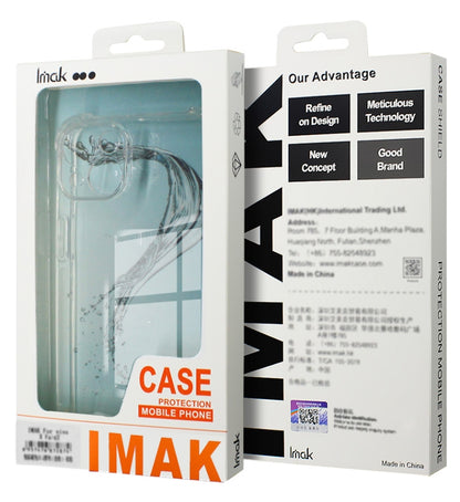 For Xiaomi Redmi Note 13 4G Global imak Shockproof Airbag TPU Phone Case(Transparent Black) - Note 13 Cases by imak | Online Shopping UK | buy2fix