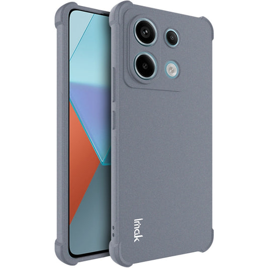 For Xiaomi Redmi Note 13 Pro+ 5G imak Shockproof Airbag TPU Phone Case(Matte Grey) - Xiaomi Cases by imak | Online Shopping UK | buy2fix