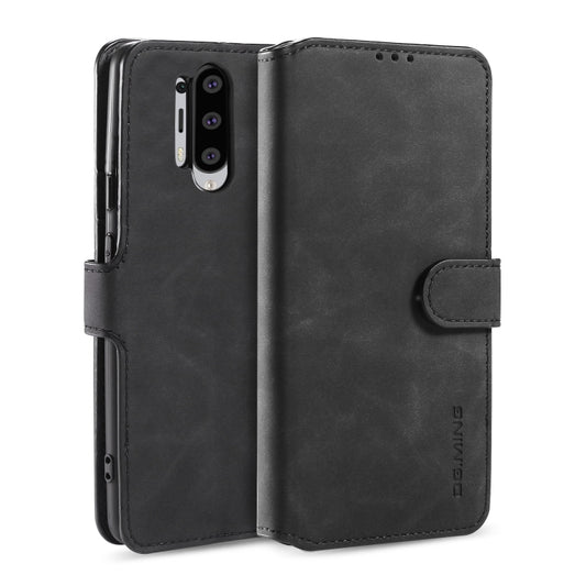 For Samsung Galaxy A21s DG.MING Retro Oil Side Horizontal Flip Case with Holder & Card Slots & Wallet(Black) - Galaxy Phone Cases by DG.MING | Online Shopping UK | buy2fix