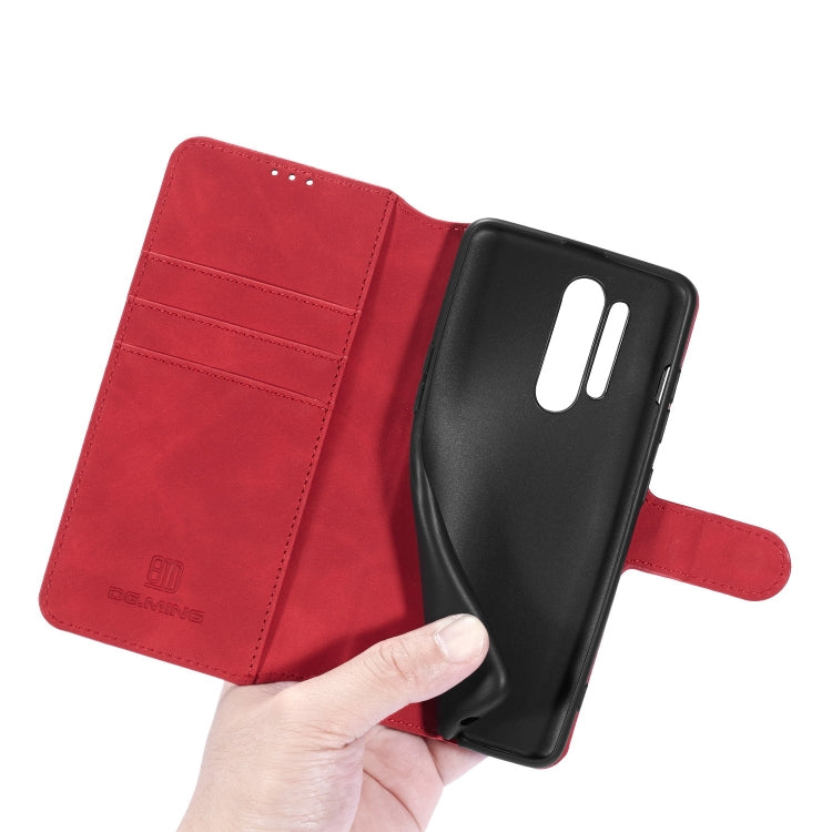 For Samsung Galaxy A21s DG.MING Retro Oil Side Horizontal Flip Case with Holder & Card Slots & Wallet(Red) - Galaxy Phone Cases by DG.MING | Online Shopping UK | buy2fix