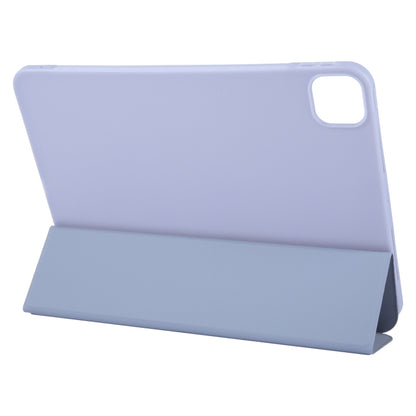 For iPad Air 13 2024 GEBEI 3-folding Holder Shockproof Flip Leather Tablet Case(Light Purple) - iPad Air 13 2024 Cases by GEBEI | Online Shopping UK | buy2fix