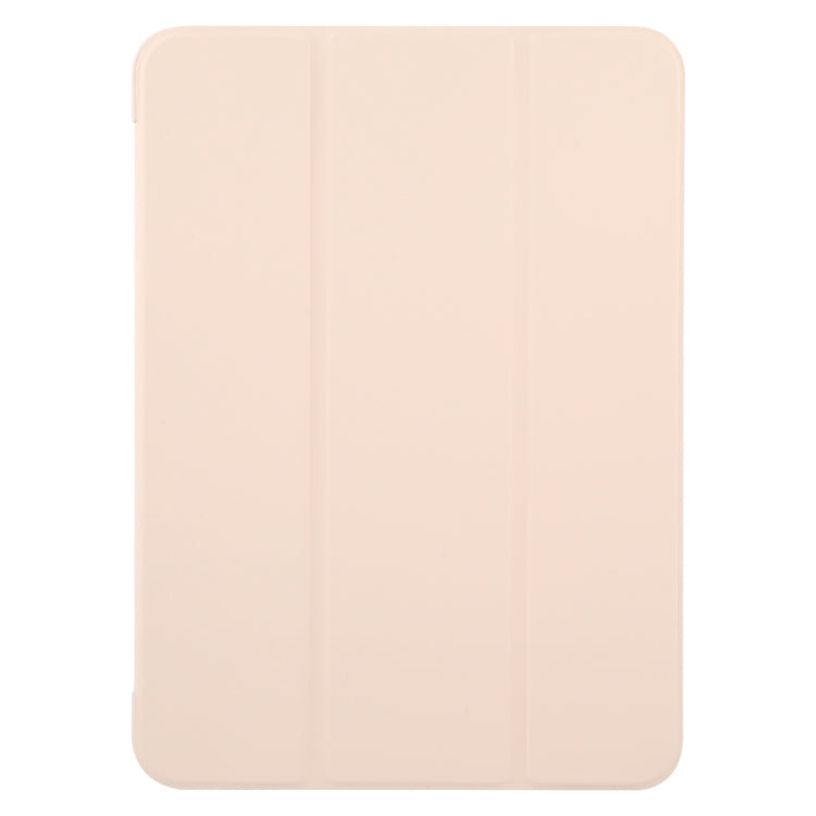 For iPad Air 13 2024 GEBEI 3-folding Holder Shockproof Flip Leather Tablet Case(Pink) - iPad Air 13 2024 Cases by GEBEI | Online Shopping UK | buy2fix