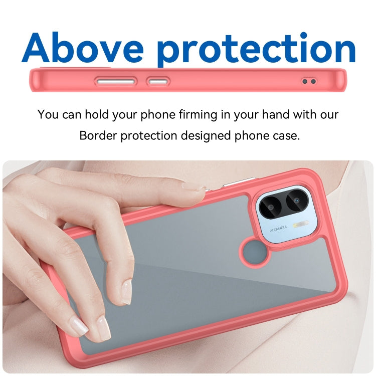 For Xiaomi Poco C50 Colorful Series Acrylic Hybrid TPU Phone Case(Red) - Xiaomi Cases by buy2fix | Online Shopping UK | buy2fix