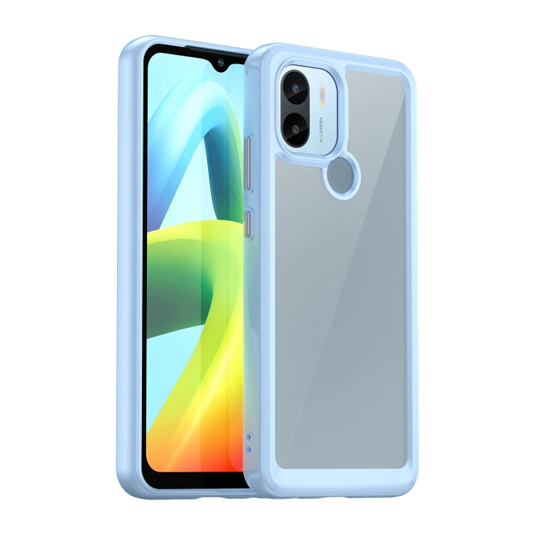 For Xiaomi Poco C51 Colorful Series Acrylic Hybrid TPU Phone Case(Blue) - Xiaomi Cases by buy2fix | Online Shopping UK | buy2fix