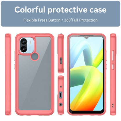 For Xiaomi Poco C51 Colorful Series Acrylic Hybrid TPU Phone Case(Red) - Xiaomi Cases by buy2fix | Online Shopping UK | buy2fix