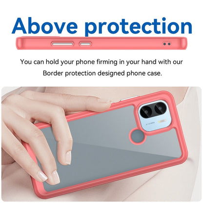 For Xiaomi Poco C51 Colorful Series Acrylic Hybrid TPU Phone Case(Red) - Xiaomi Cases by buy2fix | Online Shopping UK | buy2fix