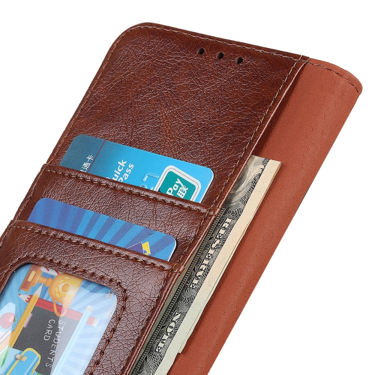 For iPhone 16 Nappa Texture Leather Case(Brown) - iPhone 16 Cases by buy2fix | Online Shopping UK | buy2fix