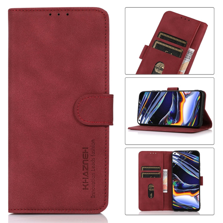 For iPhone 16 Pro Max KHAZNEH Matte Texture Leather Phone Case(Red) - iPhone 16 Pro Max Cases by buy2fix | Online Shopping UK | buy2fix