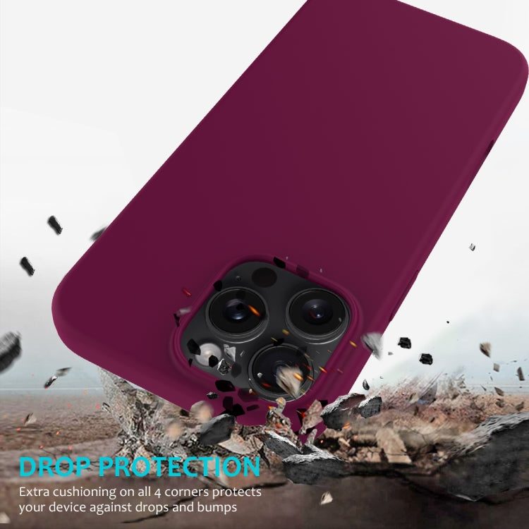 For iPhone 16 Pro Max Solid Color Silicone Phone Case(Violet) - More iPhone Cases by buy2fix | Online Shopping UK | buy2fix