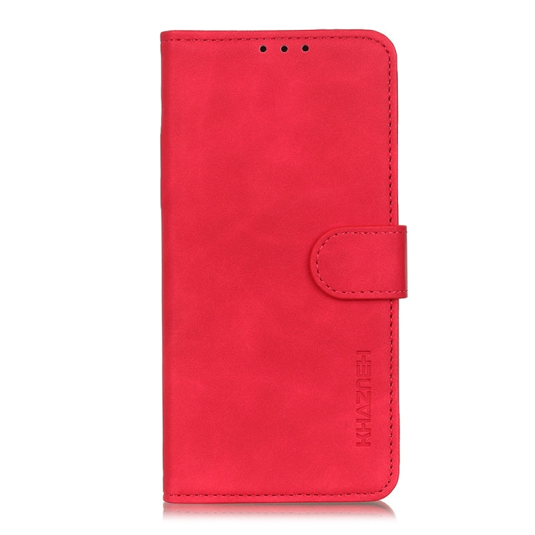 For iPhone 16 KHAZNEH Retro Texture Leather Phone Case(Red) - iPhone 16 Cases by buy2fix | Online Shopping UK | buy2fix