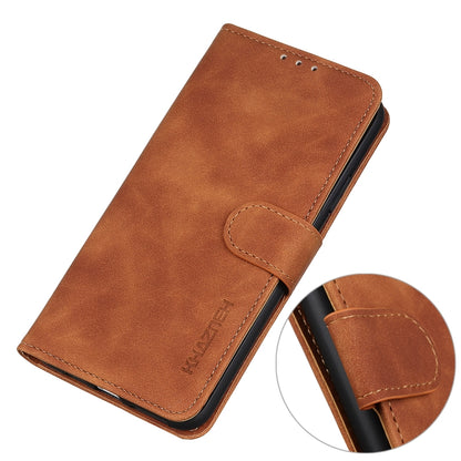 For iPhone 16 Pro Max KHAZNEH Retro Texture Leather Phone Case(Brown) - iPhone 16 Pro Max Cases by buy2fix | Online Shopping UK | buy2fix