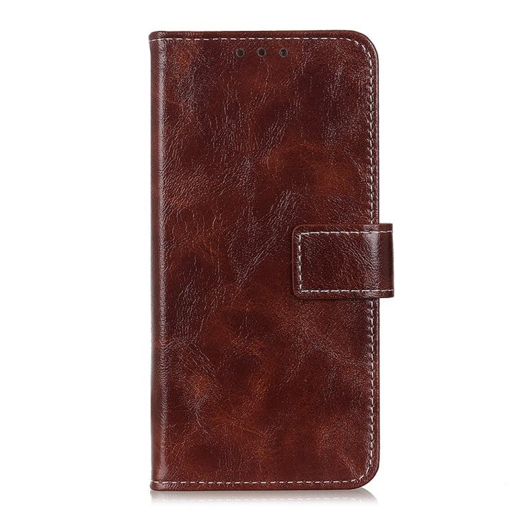 For iPhone SE 2024 Retro Crazy Horse Texture Horizontal Flip Leather Phone Case(Brown) - More iPhone Cases by buy2fix | Online Shopping UK | buy2fix