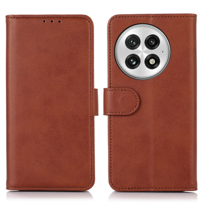 For OnePlus 13 Cow Texture Leather Phone Case(Brown) - OnePlus Cases by buy2fix | Online Shopping UK | buy2fix