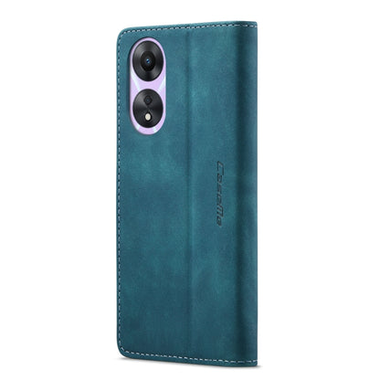 For OPPO A78 5G Global / A1X 5G CaseMe 013 Multifunctional Horizontal Flip Leather Phone Case(Blue) - OPPO Cases by CaseMe | Online Shopping UK | buy2fix