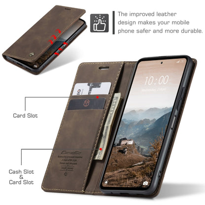 For Xiaomi Redmi 12 4G / 12 5G／Note 12R CaseMe 013 Multifunctional Horizontal Flip Leather Phone Case(Coffee) - Xiaomi Cases by CaseMe | Online Shopping UK | buy2fix