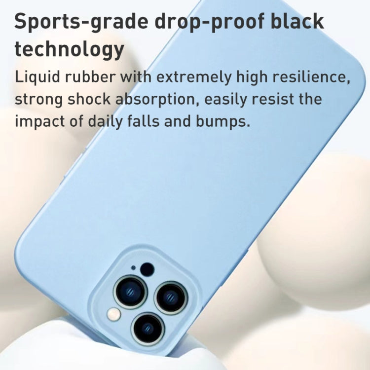 For iPhone 13 Pro Liquid Silicone MagSafe Precision Hole Phone Case(White) - iPhone 13 Pro Cases by buy2fix | Online Shopping UK | buy2fix