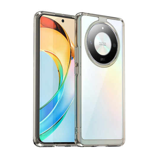 For Honor X50 Colorful Series Acrylic Hybrid TPU Phone Case(Transparent Grey) - Honor Cases by buy2fix | Online Shopping UK | buy2fix