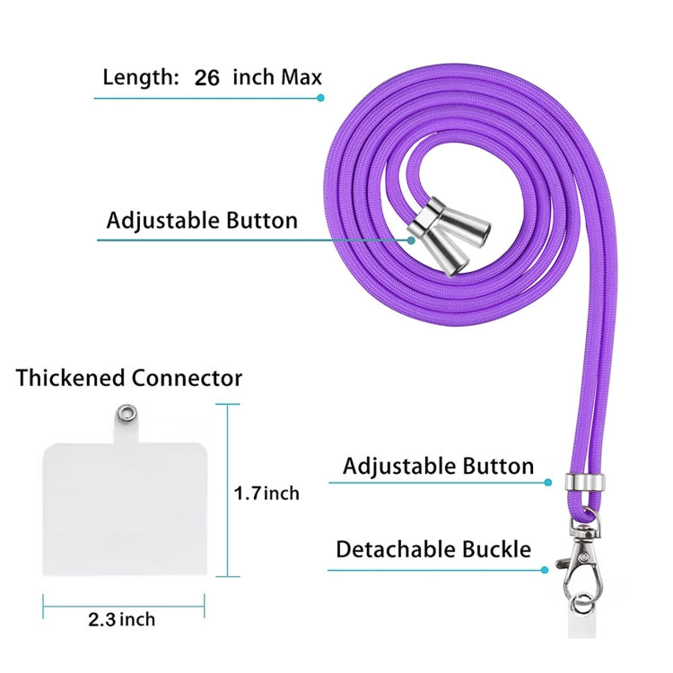 For Google Pixel 9 / 9 Pro Electroplating Marble Dual-side IMD Phone Case with Lanyard(Purple 002) - Google Cases by buy2fix | Online Shopping UK | buy2fix