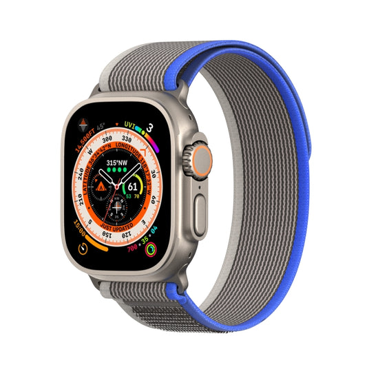 For Apple Watch 7 41mm DUX DUCIS YJ Series Nylon Watch Band(Blue) - Watch Bands by DUX DUCIS | Online Shopping UK | buy2fix