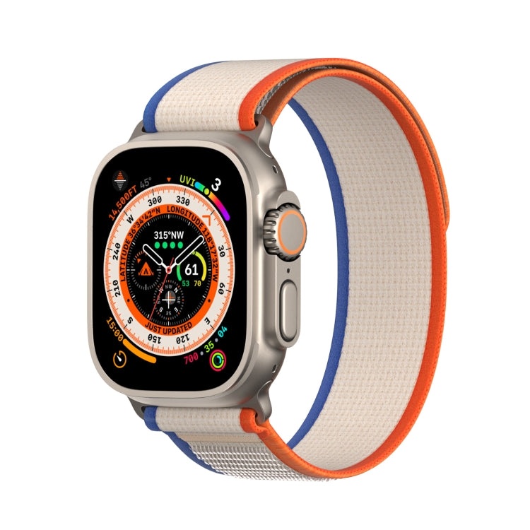 For Apple Watch 6 40mm DUX DUCIS YJ Series Nylon Watch Band(Orange Beige) - Watch Bands by DUX DUCIS | Online Shopping UK | buy2fix