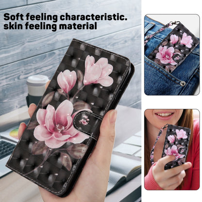 For Google Pixel 9 Pro XL 3D Painted Pattern Leather Phone Case(Pink Flower) - Google Cases by buy2fix | Online Shopping UK | buy2fix