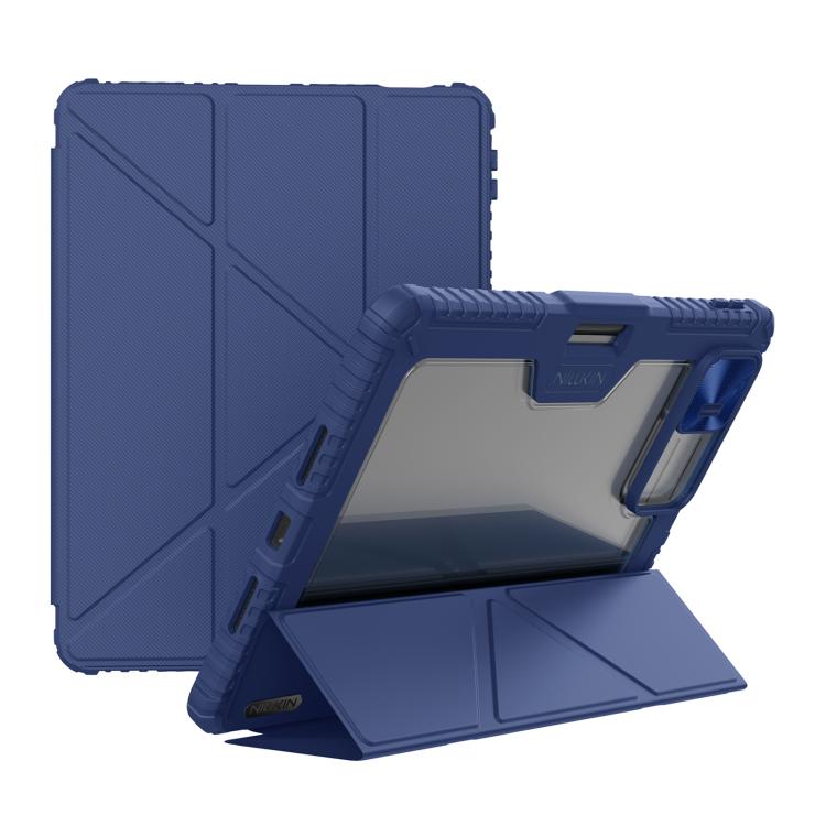 For Xiaomi Pad 7 / Pad 7 Pro NILLKIN Bumper Pro Camshield Tablet Leather Case(Blue) - More Tablet Cases by NILLKIN | Online Shopping UK | buy2fix