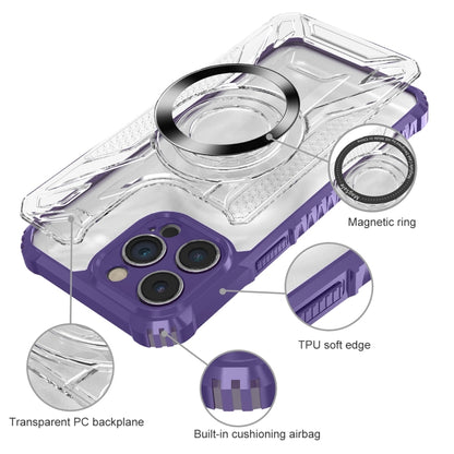 For iPhone 14 Pro Max CD Texture Magsafe Phone Case(Dark Purple) - iPhone 14 Pro Max Cases by buy2fix | Online Shopping UK | buy2fix