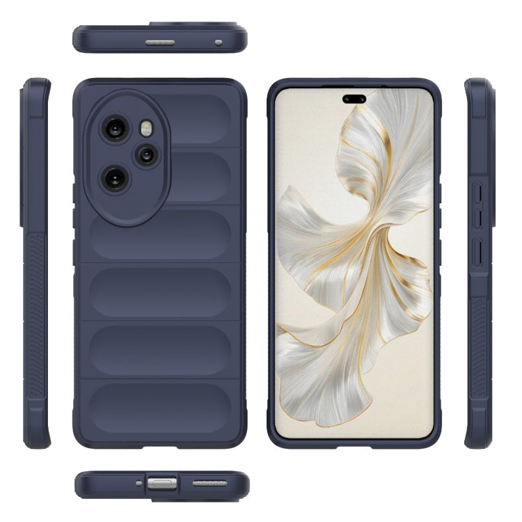 For Honor 100 Pro 5G Magic Shield TPU + Flannel Phone Case(Dark Blue) - Honor Cases by buy2fix | Online Shopping UK | buy2fix