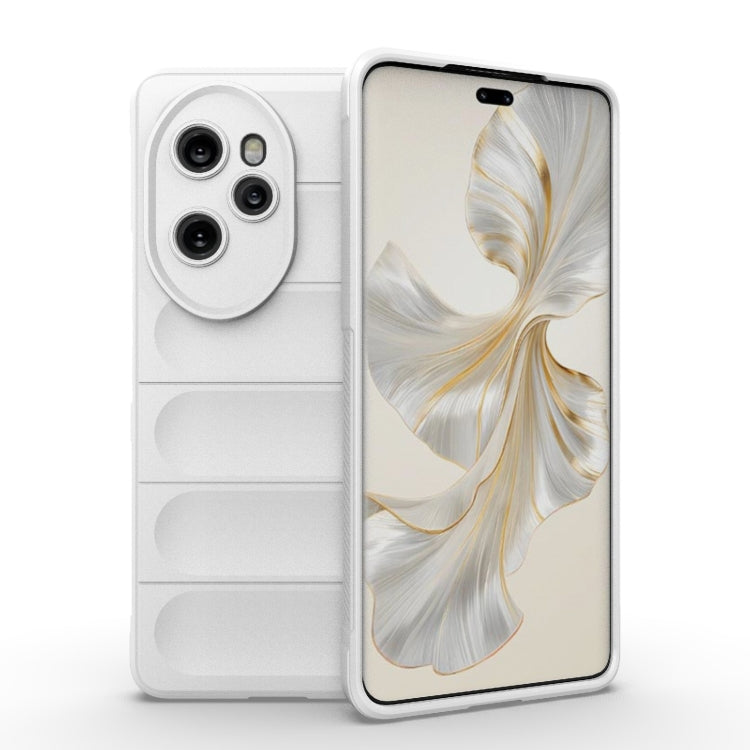 For Honor 100 Pro 5G Magic Shield TPU + Flannel Phone Case(White) - Honor Cases by buy2fix | Online Shopping UK | buy2fix