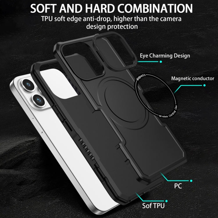 For iPhone 15 Pro Max MagSafe Shockproof Armor Phone Case(Black) - iPhone 15 Pro Max Cases by buy2fix | Online Shopping UK | buy2fix