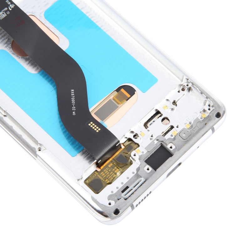 For Samsung Galaxy S20+ 4G/5G SM-G985/986 6.67 inch OLED LCD Screen Digitizer Full Assembly with Frame (Silver) - Galaxy S Series Parts by buy2fix | Online Shopping UK | buy2fix