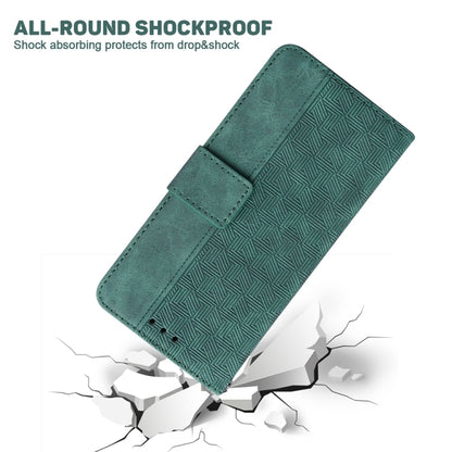 For Xiaomi 13T / 13T Pro / Redmi K60 Ultra Geometric Embossed Leather Phone Case(Green) - Redmi K60 Ultra Cases by buy2fix | Online Shopping UK | buy2fix