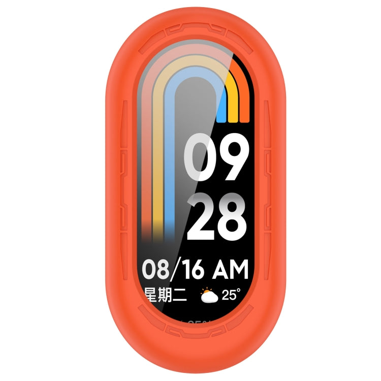 For Xiaomi Mi Band 8 Pure Color Silicone Watch Protective Case(Official Orange) - Watch Cases by buy2fix | Online Shopping UK | buy2fix