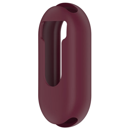 For Xiaomi Mi Band 8 Pure Color Silicone Watch Protective Case(Wine Red) - Watch Cases by buy2fix | Online Shopping UK | buy2fix