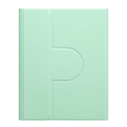 For iPad 10.2 2021 / Air 2019 Square Button 360 Degree Rotatable Bluetooth Keyboard Leather Case with Touchpad(Mint Green) - Universal by buy2fix | Online Shopping UK | buy2fix