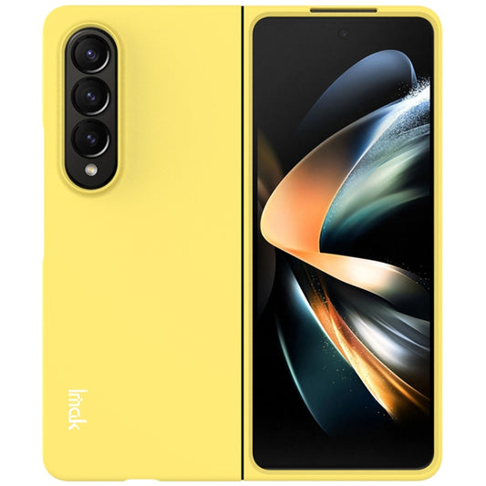 For Samsung Galaxy Galaxy Z Fold4 5G IMAK JS-2 Series Colorful PC Case(Yellow) - Galaxy Z Fold4 5G Cases by imak | Online Shopping UK | buy2fix