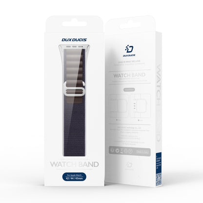 For Apple Watch Series 5 44mm DUX DUCIS GS Series Nylon Loop Watch Band(Indigo Blue) - Watch Bands by DUX DUCIS | Online Shopping UK | buy2fix