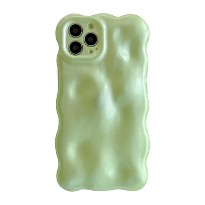 For iPhone 16 Pro Wave Bubbles TPU Phone Case(Green) - iPhone 16 Pro Cases by buy2fix | Online Shopping UK | buy2fix