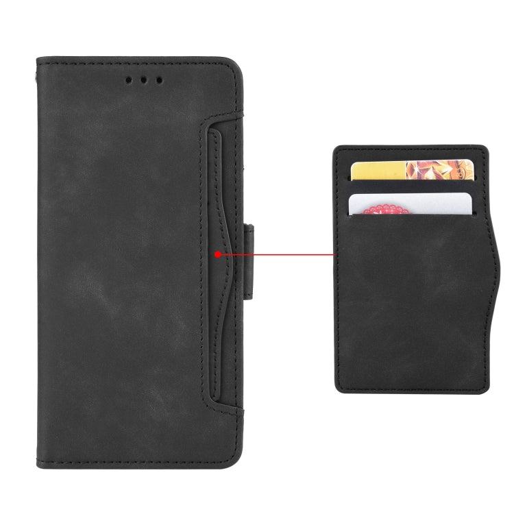 For Blackview A53 / A53 Pro Skin Feel Calf Texture Card Slots Leather Phone Case(Black) - More Brand by buy2fix | Online Shopping UK | buy2fix