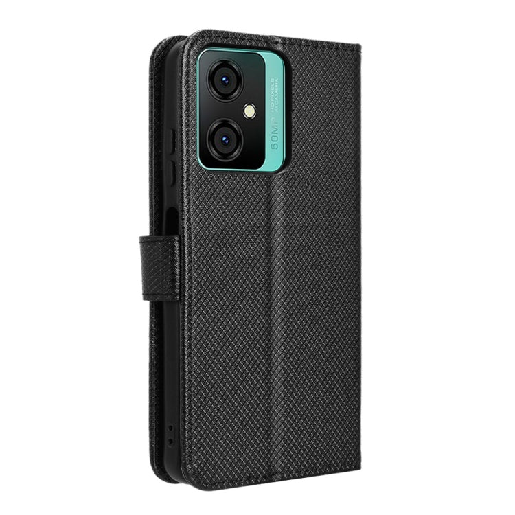 For Blackview Oscal C70 Diamond Texture Leather Phone Case(Black) - More Brand by buy2fix | Online Shopping UK | buy2fix