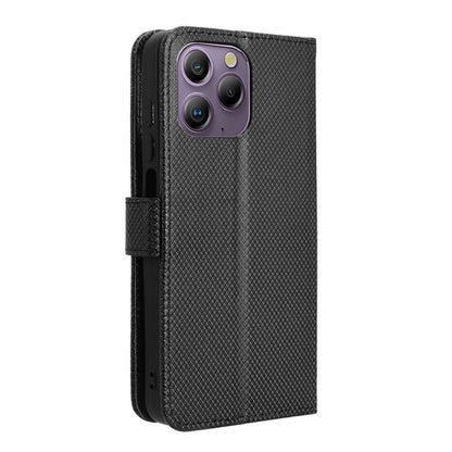 For Blackview A96 Diamond Texture Leather Phone Case(Black) - More Brand by buy2fix | Online Shopping UK | buy2fix