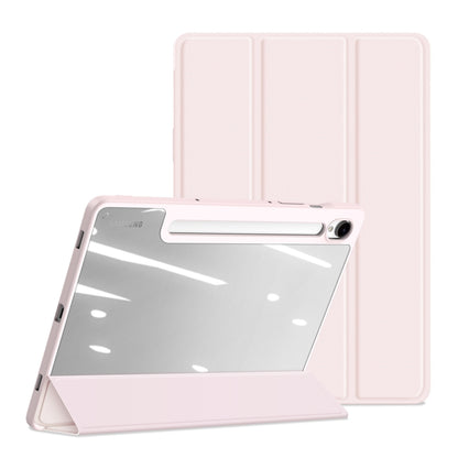 For Samsung Galaxy Tab S9 DUX DUCIS TOBY Series Antiskid Leather Tablet Case with Sleep / Wake-up Function(Pink) - Galaxy Tab S9 Cases by DUX DUCIS | Online Shopping UK | buy2fix