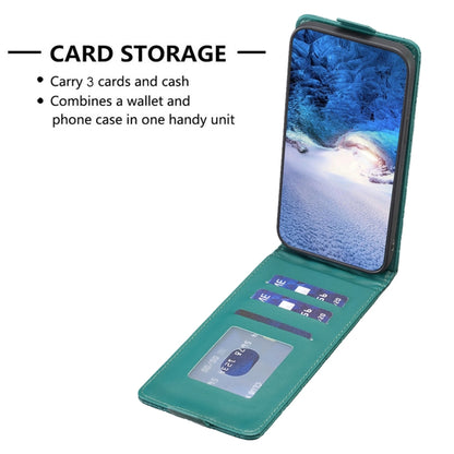 For iPhone 16 Pro Diamond Lattice Vertical Flip Leather Phone Case(Green) - iPhone 16 Pro Cases by buy2fix | Online Shopping UK | buy2fix