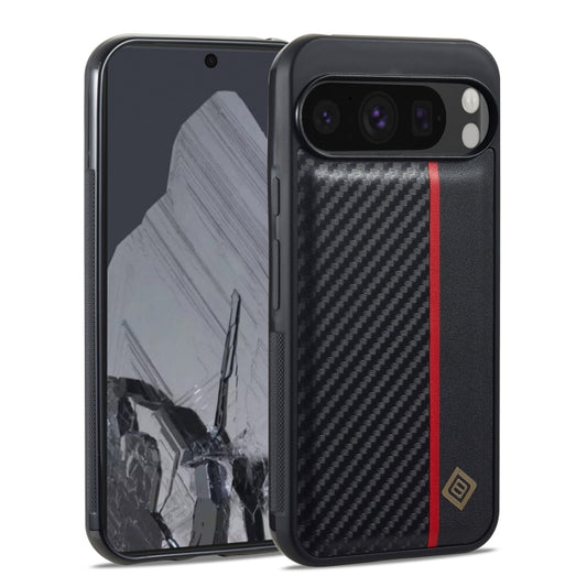 For Google Pixel 9 / 9 Pro LC.IMEEKE 3 in 1 Carbon Fiber Texture Shockproof Phone Case(Black) - Google Cases by LC.IMEEKE | Online Shopping UK | buy2fix