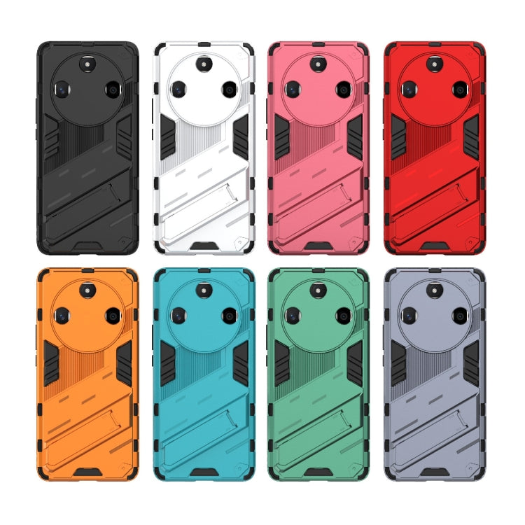 For Honor X50 5G Global / X9B Punk Armor 2 in 1 PC + TPU Phone Case with Holder(Red) - Honor Cases by buy2fix | Online Shopping UK | buy2fix