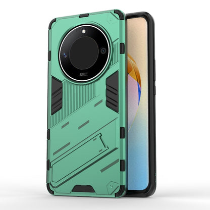 For Honor X50 5G Global / X9B Punk Armor 2 in 1 PC + TPU Phone Case with Holder(Green) - Honor Cases by buy2fix | Online Shopping UK | buy2fix