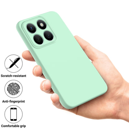 For Honor X8b Pure Color Liquid Silicone Shockproof Phone Case(Green) - Honor Cases by buy2fix | Online Shopping UK | buy2fix